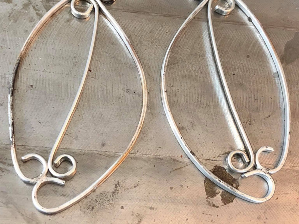 Earrings Argentium Silver Fine Silver Silversmith Jewelry