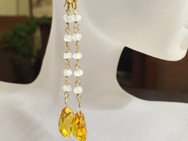Rainbow Moonstone & Citrine