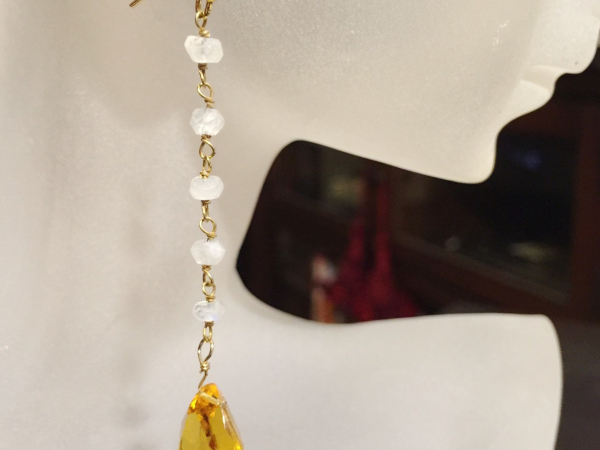 Rainbow Moonstone & Citrine