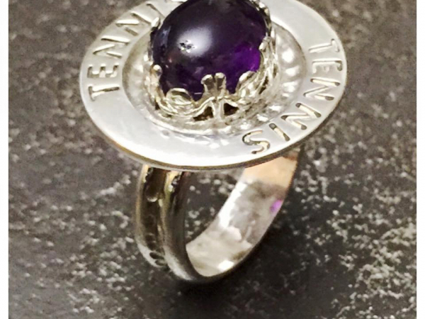 Color Changing Amethyst Sterling Silver Handcrafted Ring