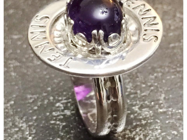 Color Changing Amethyst Sterling Silver Handcrafted Ring Size 8