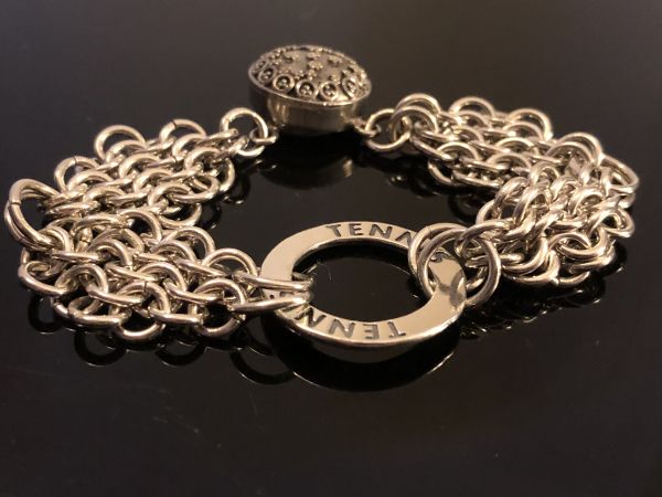 Sterling Silver Chain Maille Bracelet