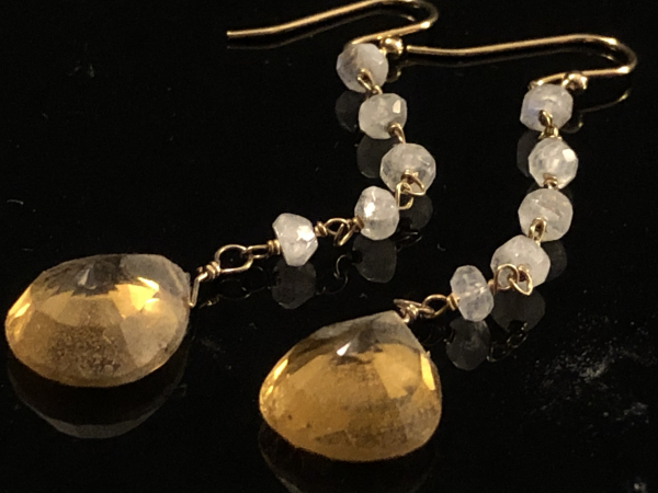 Rainbow Moonstone & Citrine