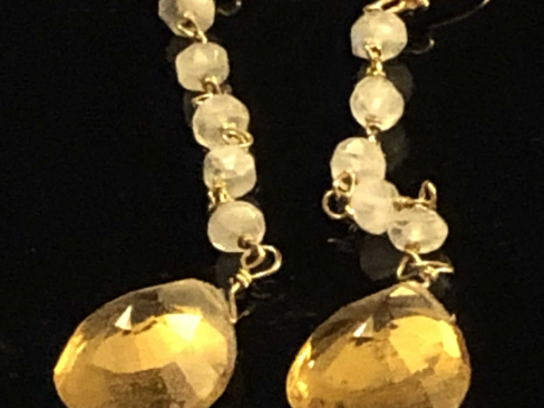 Rainbow Moonstone & Citrine