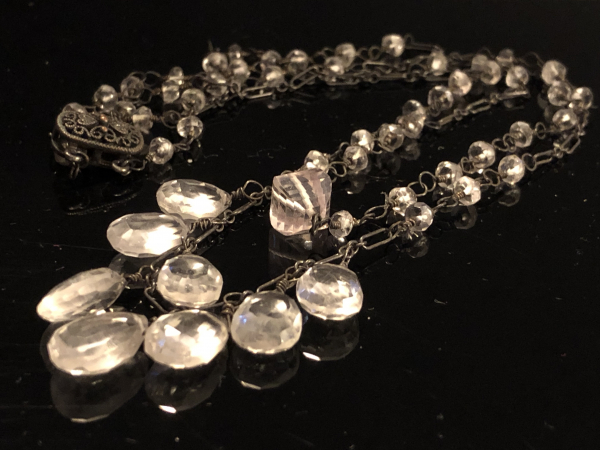 Quartz Crystal Double Strand Necklace