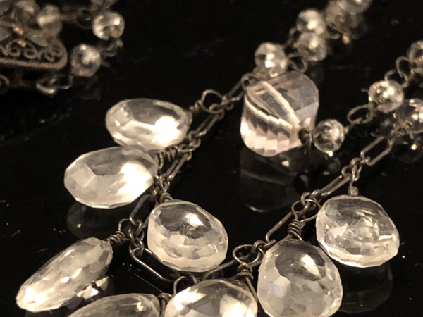 Quartz Crystal Double Strand Necklace