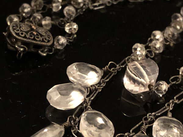 Quartz Crystal Double Strand Necklace