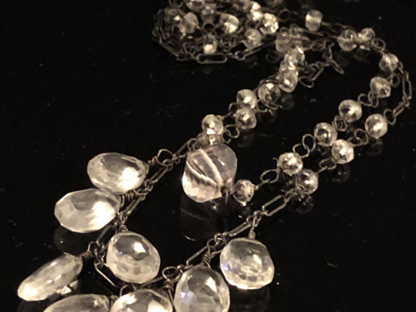 Quartz Crystal Double Strand Necklace