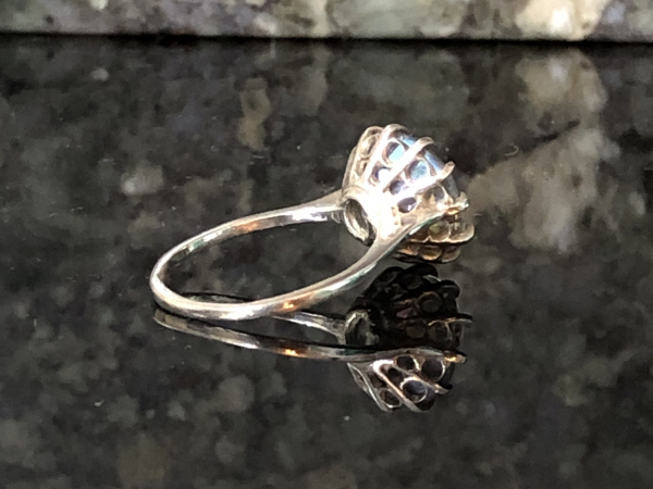 Mystic Topaz & Sterling Silver Handcrafted Ring