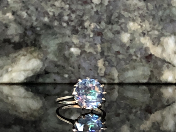 Mystic Topaz & Sterling Silver Handcrafted Ring