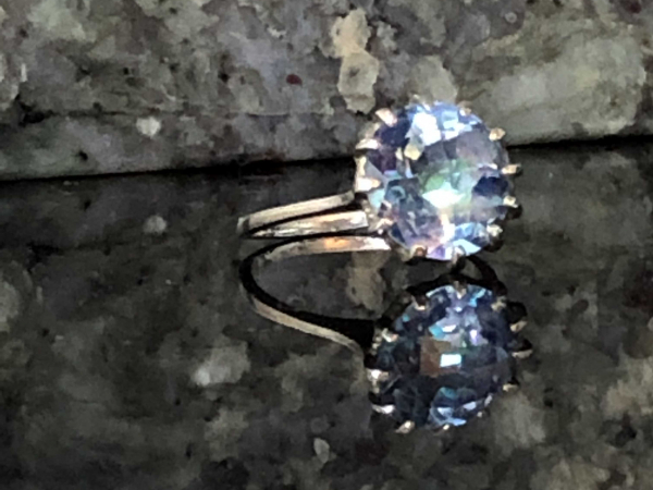 Mystic Topaz & Sterling Silver Handcrafted Ring