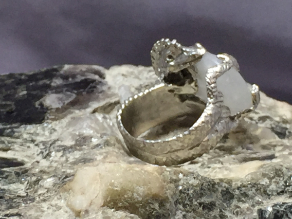 Rainbow Moonstone Dragon Side