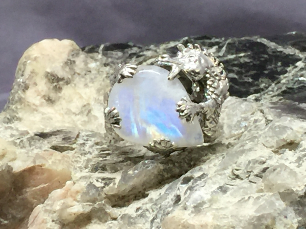 Rainbow Moonstone Dragon Front
