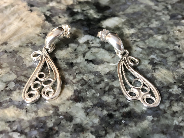Earrings Argentium Silver Fine Silver Silversmith Jewelry