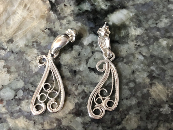 Earrings Argentium Silver Fine Silver Silversmith Jewelry
