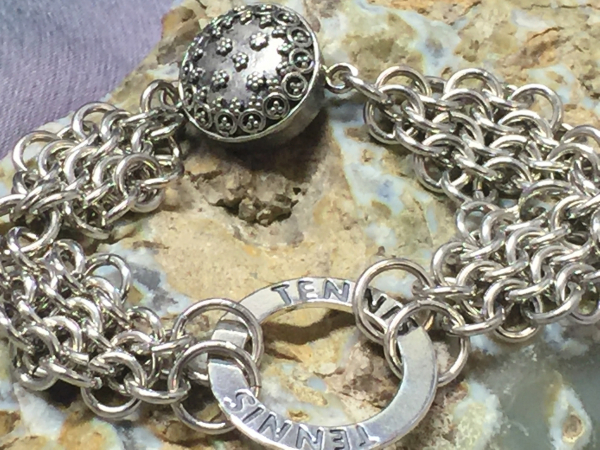 Sterling Silver Chain Maille Bracelet
