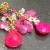 Fuchsia Pink Chalcedony & Pink and Rainbow Moonstone Dangle Earrings