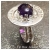 Color Changing Amethyst Sterling Silver Handcrafted Ring Size 8