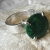 Natural Emerald & Sterling Silver Handcrafted Ring Size 7.75