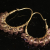 Pink Topaz Hoop Earrings