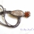 Mushroom Jasper Carnelian Leather Moss Aquamarine Organic Peacock Necklace
