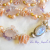 Pink Sea Petals Pearls Moonstone Amethyst Rose Quartz Wedding Necklace
