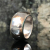 Argentium Hammered Domed Band