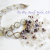 Snowflakes & Pearls Crystal Necklace Freshwater Pearls Statement Necklace