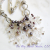 Snowflakes & Pearls Crystal Necklace Freshwater Pearls Statement Necklace