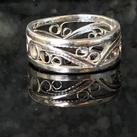 Argentium Silver Filigree Band Argentium Silver Wide Band Silversmith Jewelry Ri