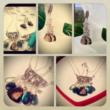 Brides Necklace and Earrings Brides Necklace and Earrings