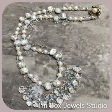 Brides Necklace - White Topaz