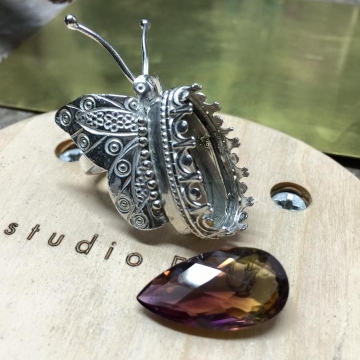 Sterling Silver Butterfly Ring