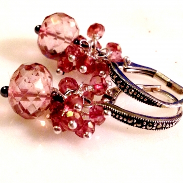 Marcasite & Pink Tourmaline